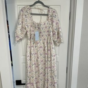 Hill House Home x Phenomenal x Bridgerton Nesli Floral Nap Dress XXL NWT NW